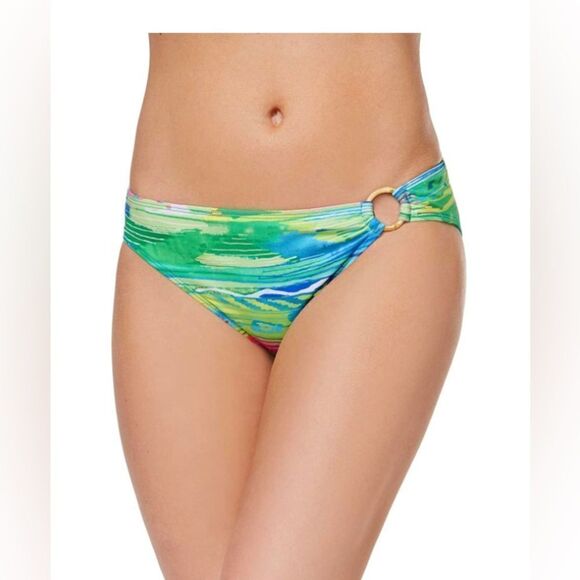 LAUREN RALPH LAUREN Womens Ikat Stripe Ring Hipster Bottom Size 14 - Picture 1 of 4